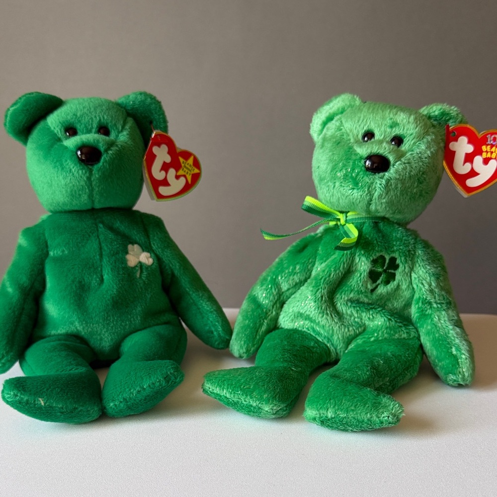 Ty Vintage Irish Bear Duo Dublin & Erin